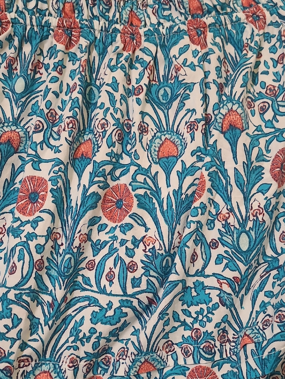 crown & ivy Teal and Coral Floral Maxi Dress - Picture 14 of 14